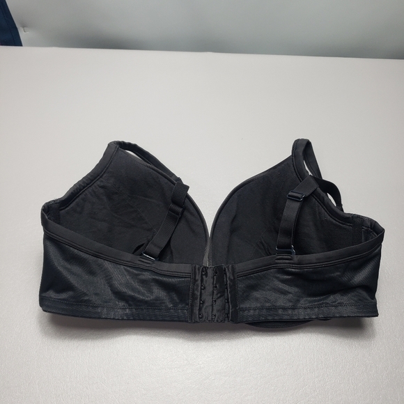 Cacique solid black bra with underwire women's plus size 44D - Picture 3 of 8